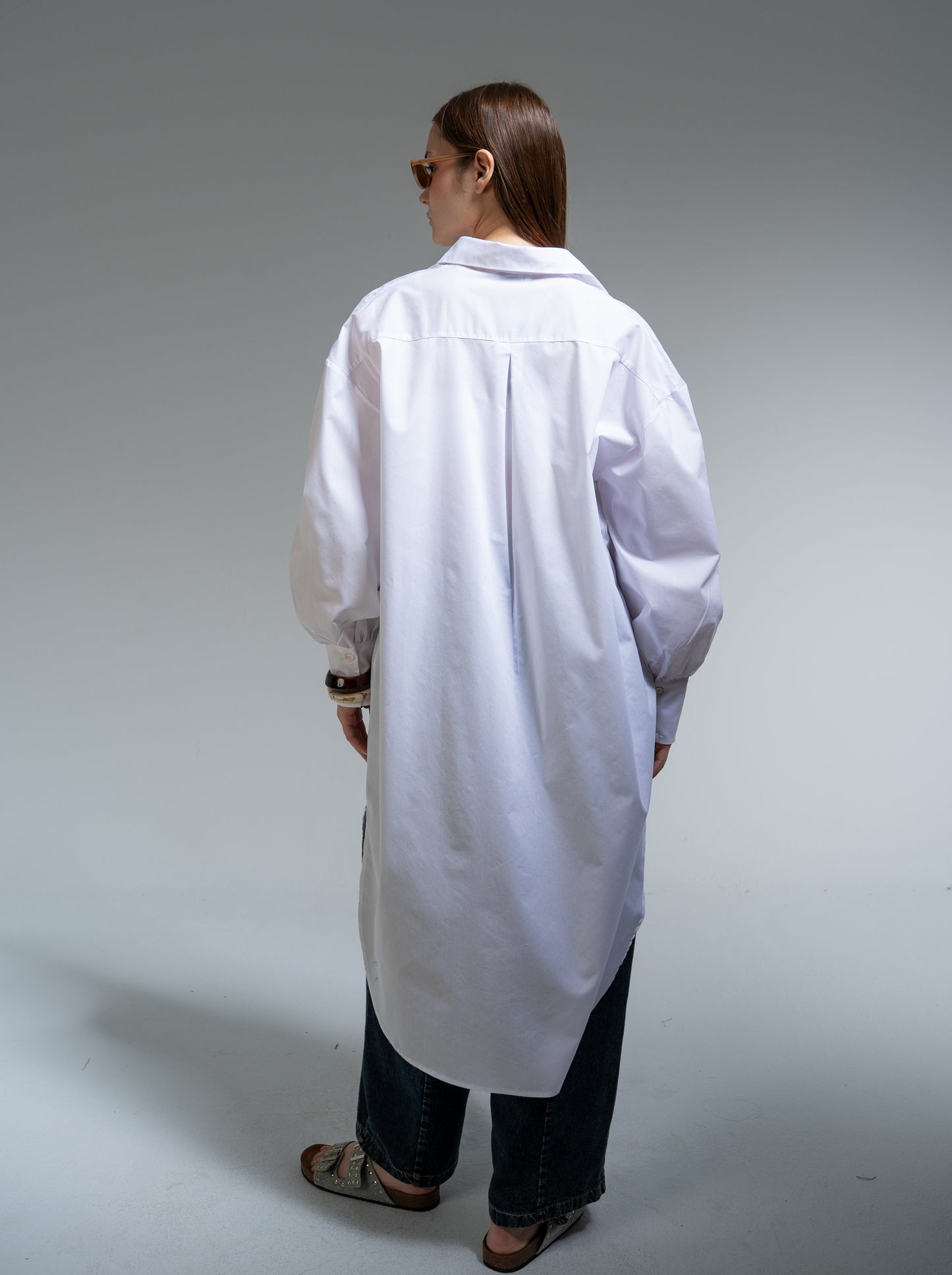 oversized button-up shirt
