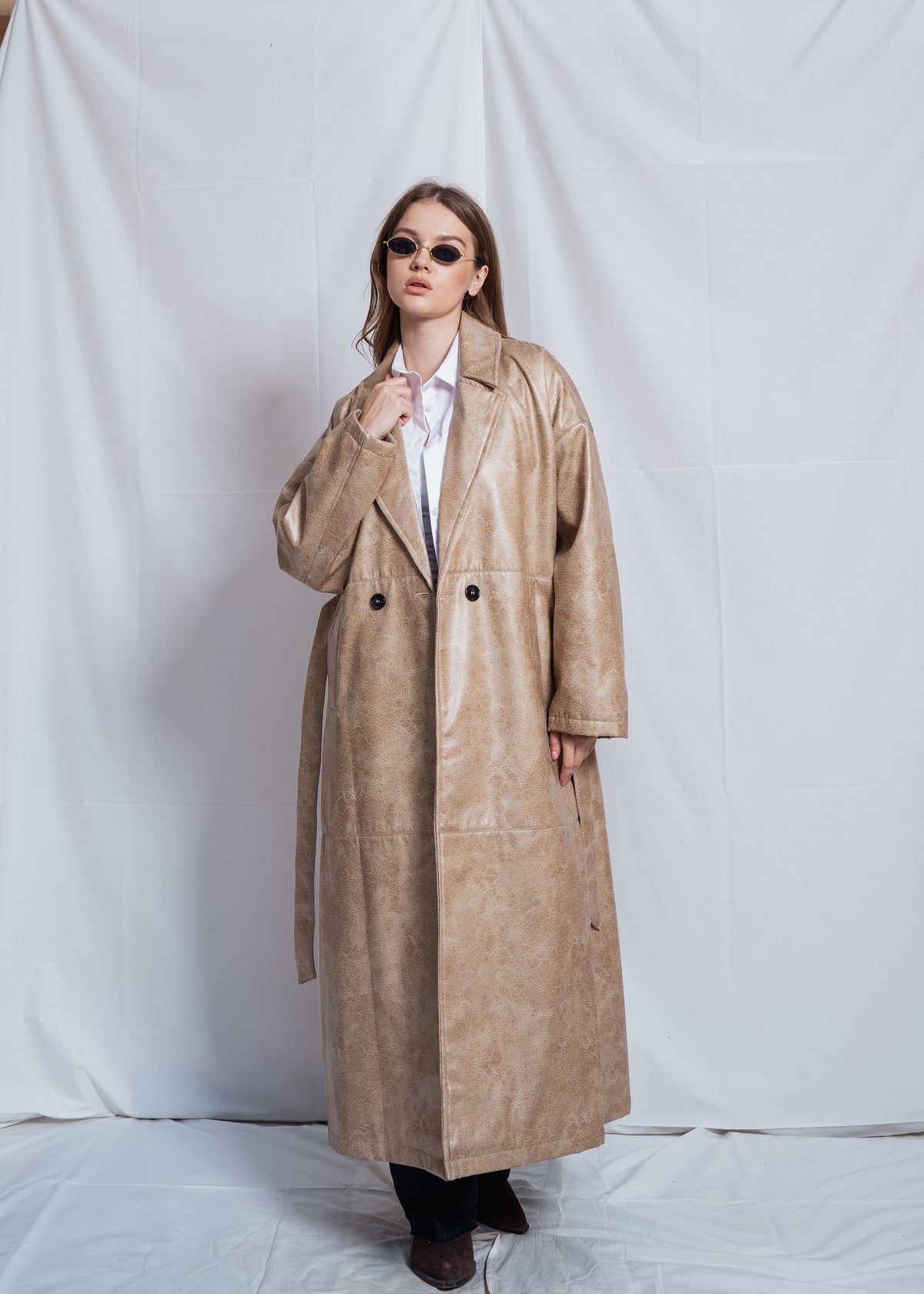 Long Leather Coat