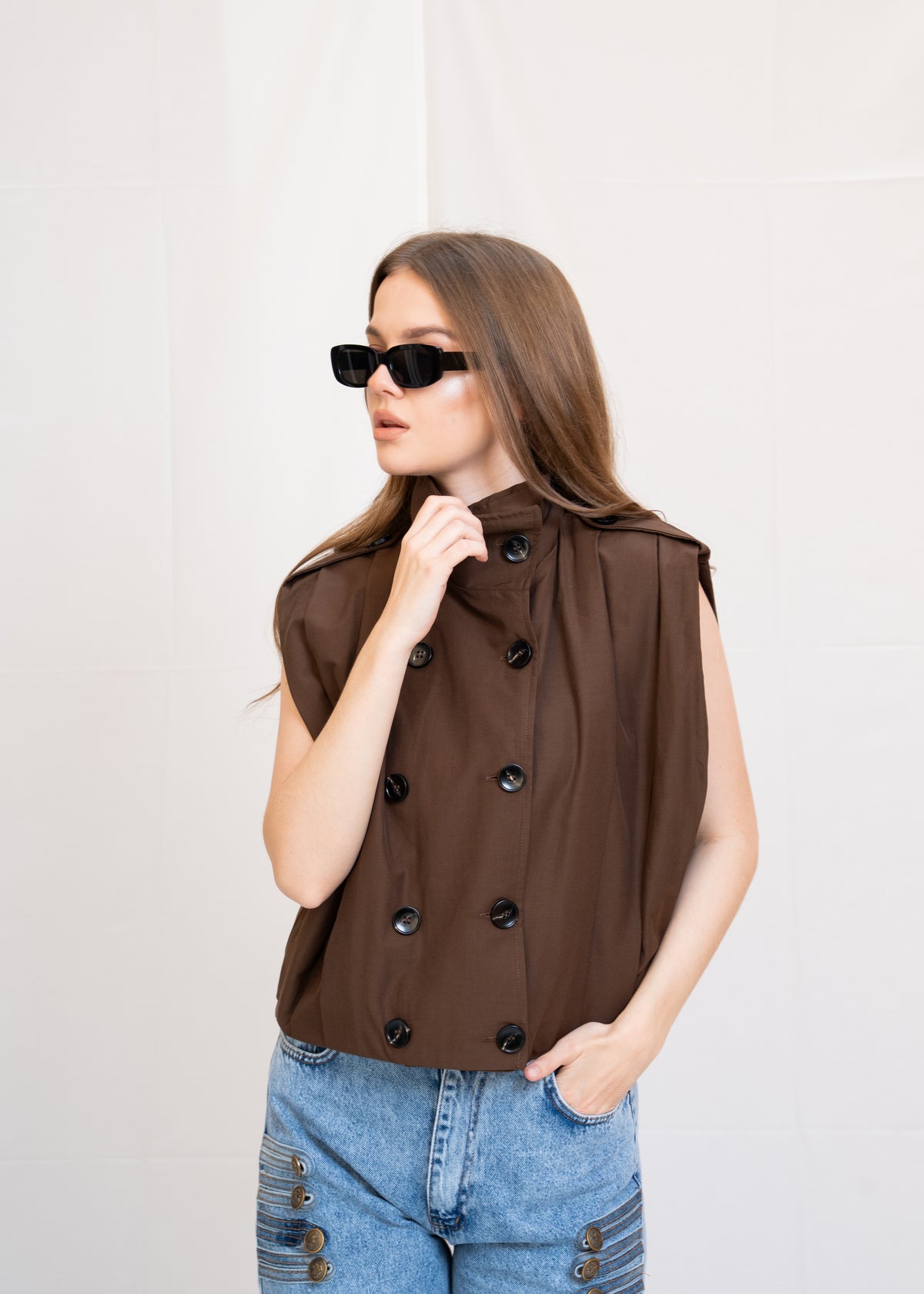 Pleated Waistcoat