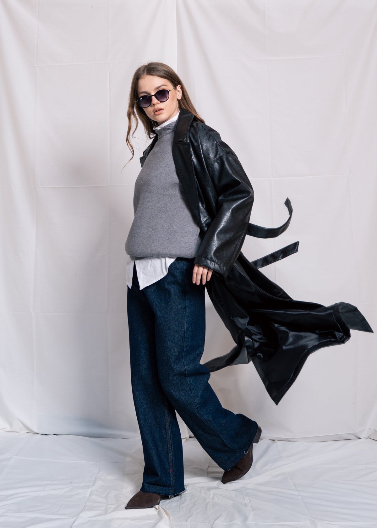 Long Leather Coat