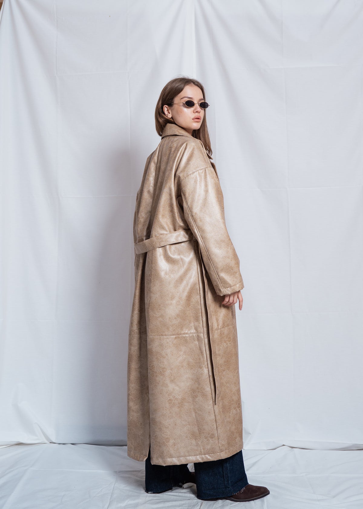 Long Leather Coat