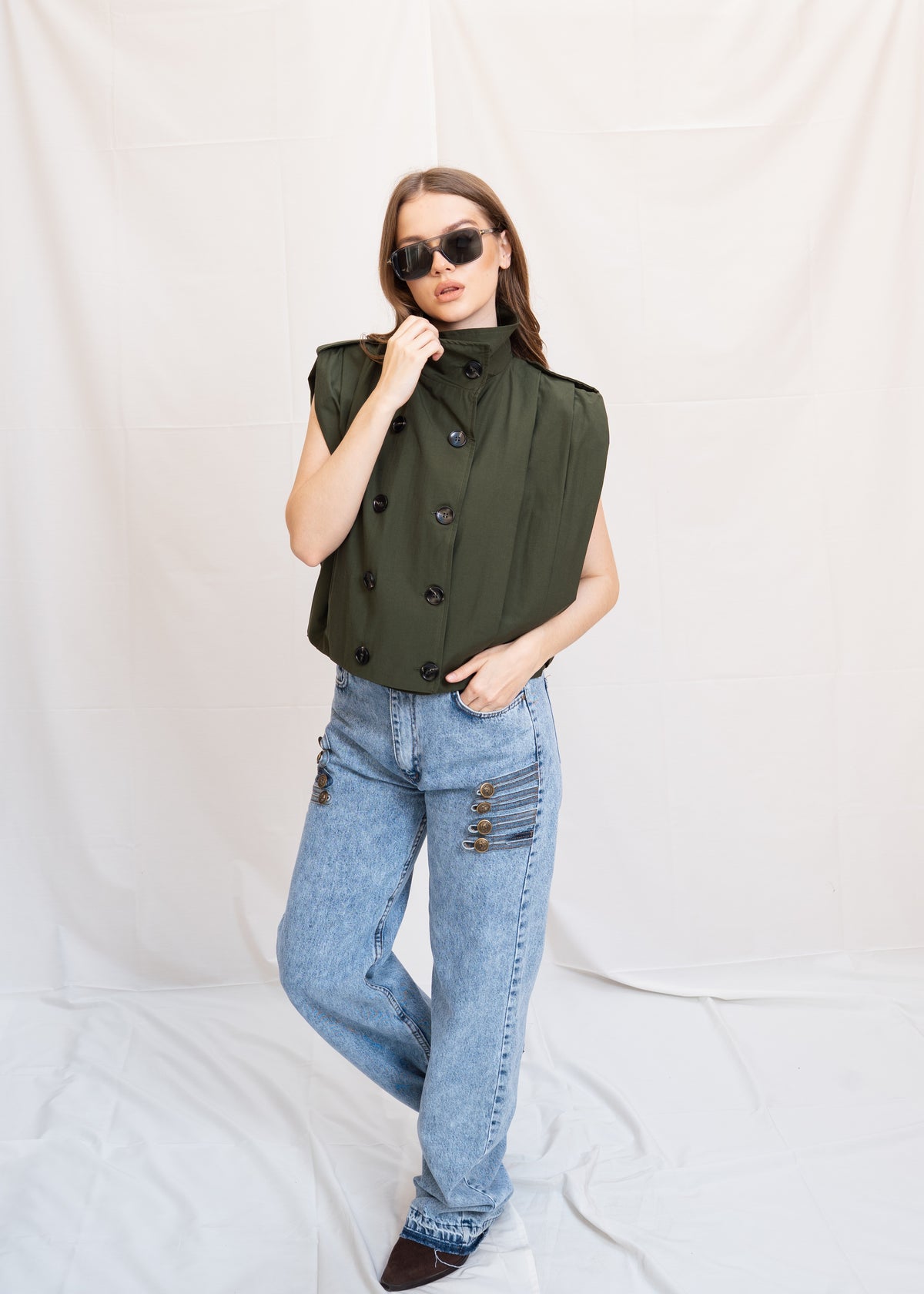Pleated Waistcoat