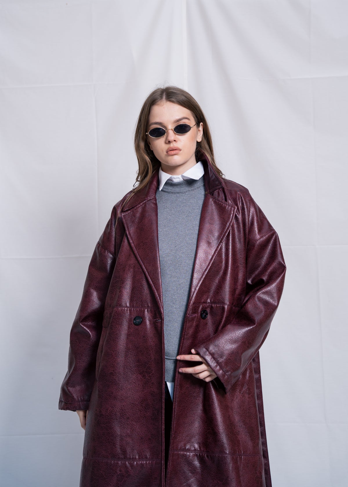 Long Leather Coat