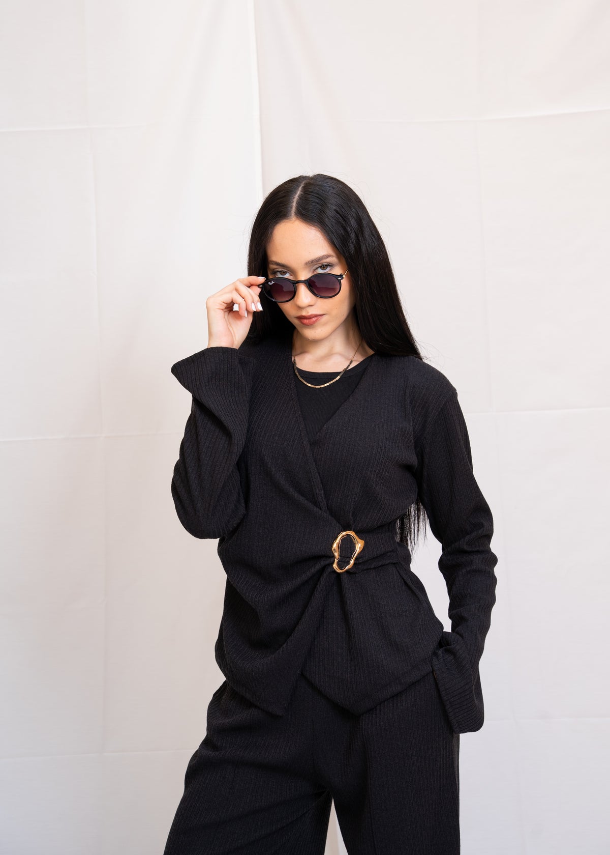 Jersey Set With Flared Sleeve