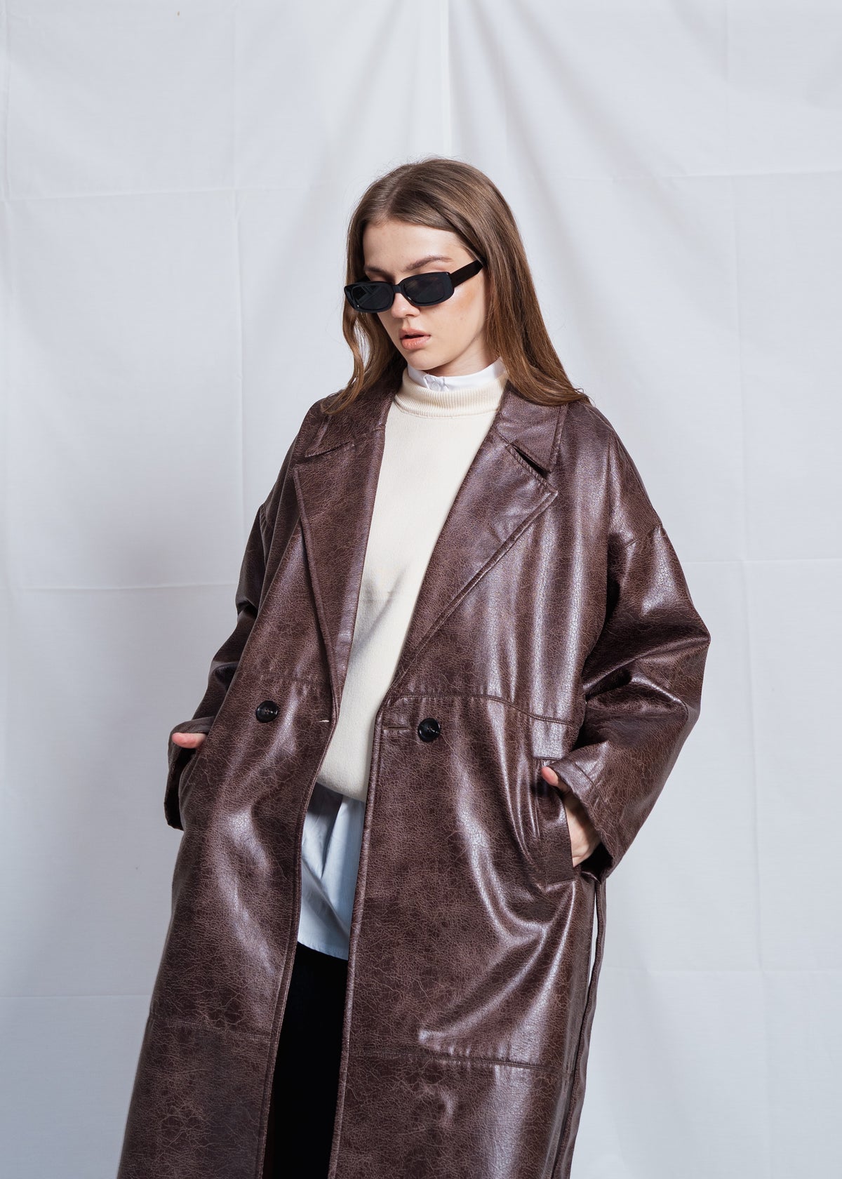 Long Leather Coat