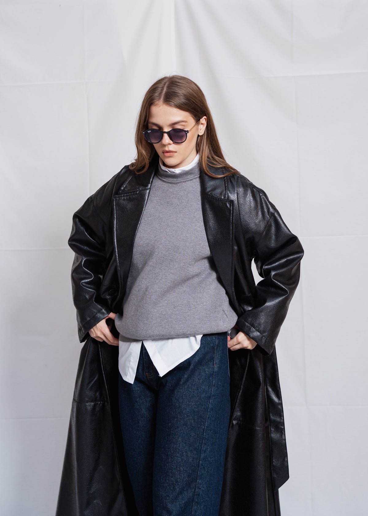 Long Leather Coat