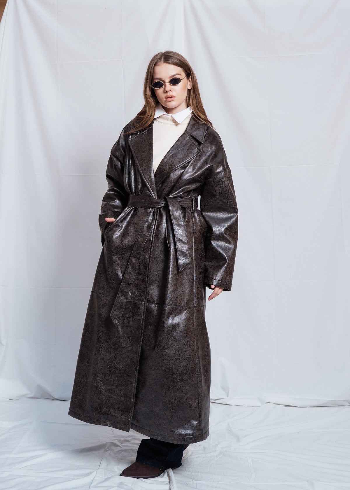 Long Leather Coat
