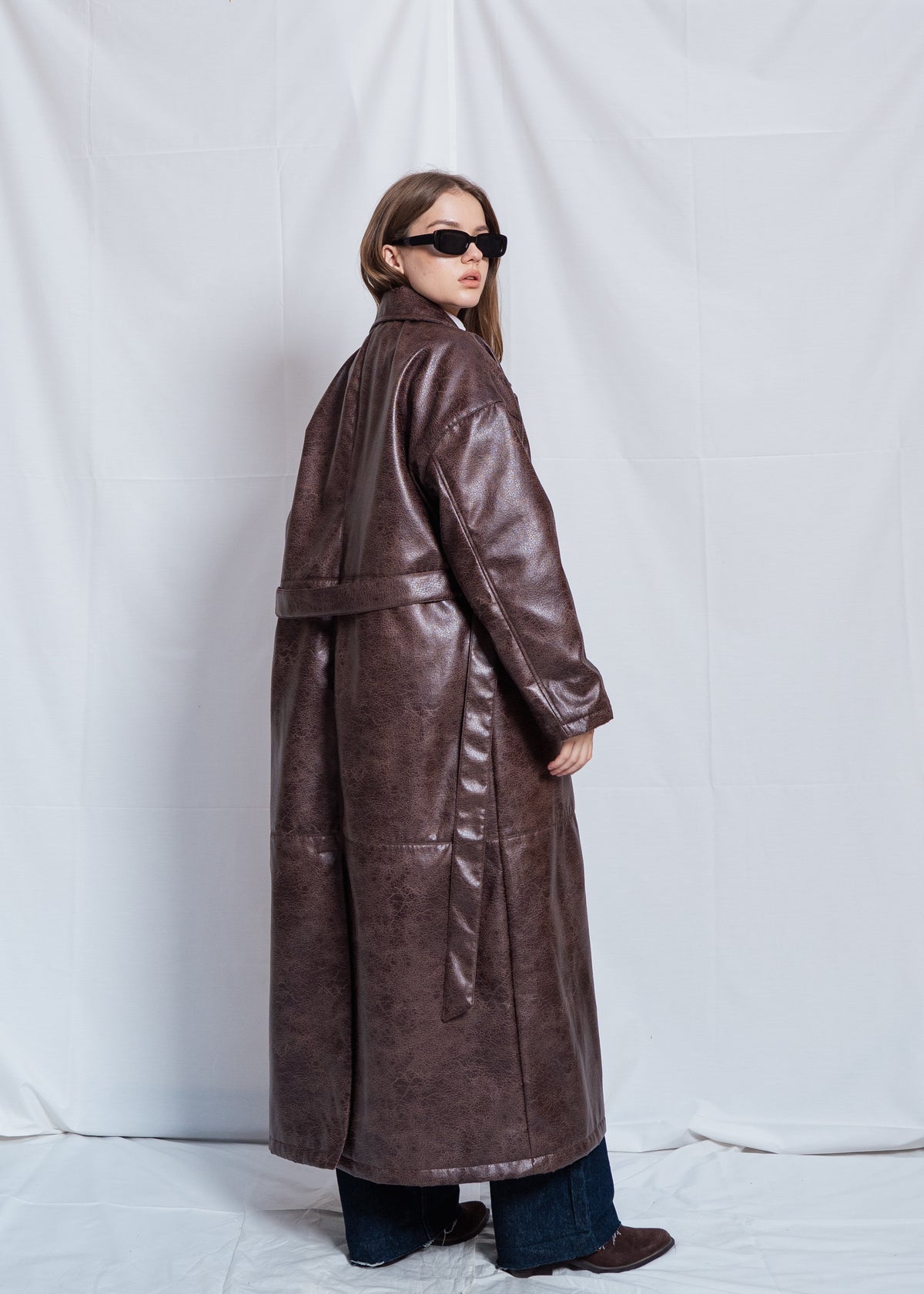 Long Leather Coat