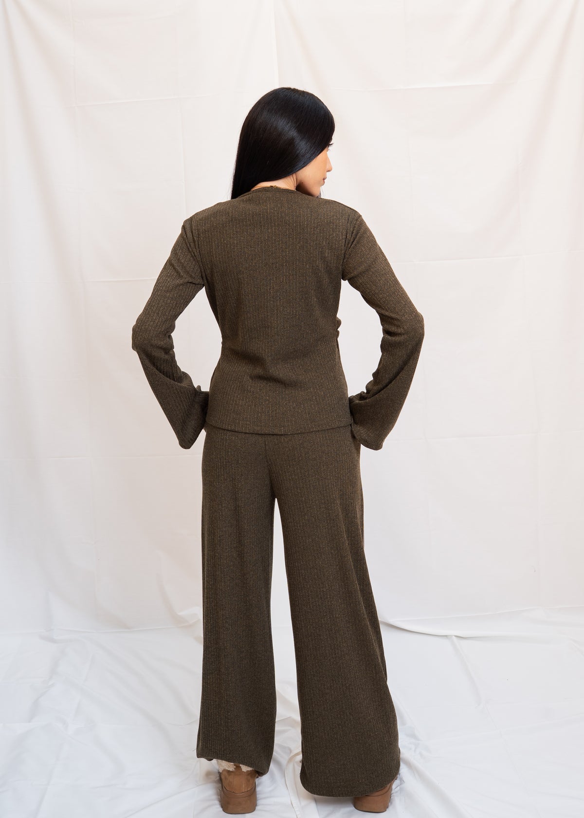 Jersey Set With Flared Sleeve