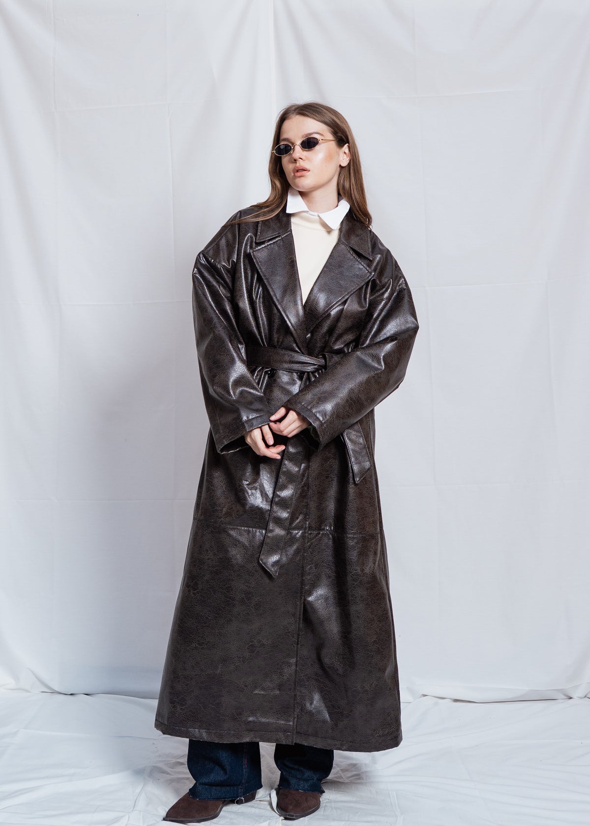 Long Leather Coat