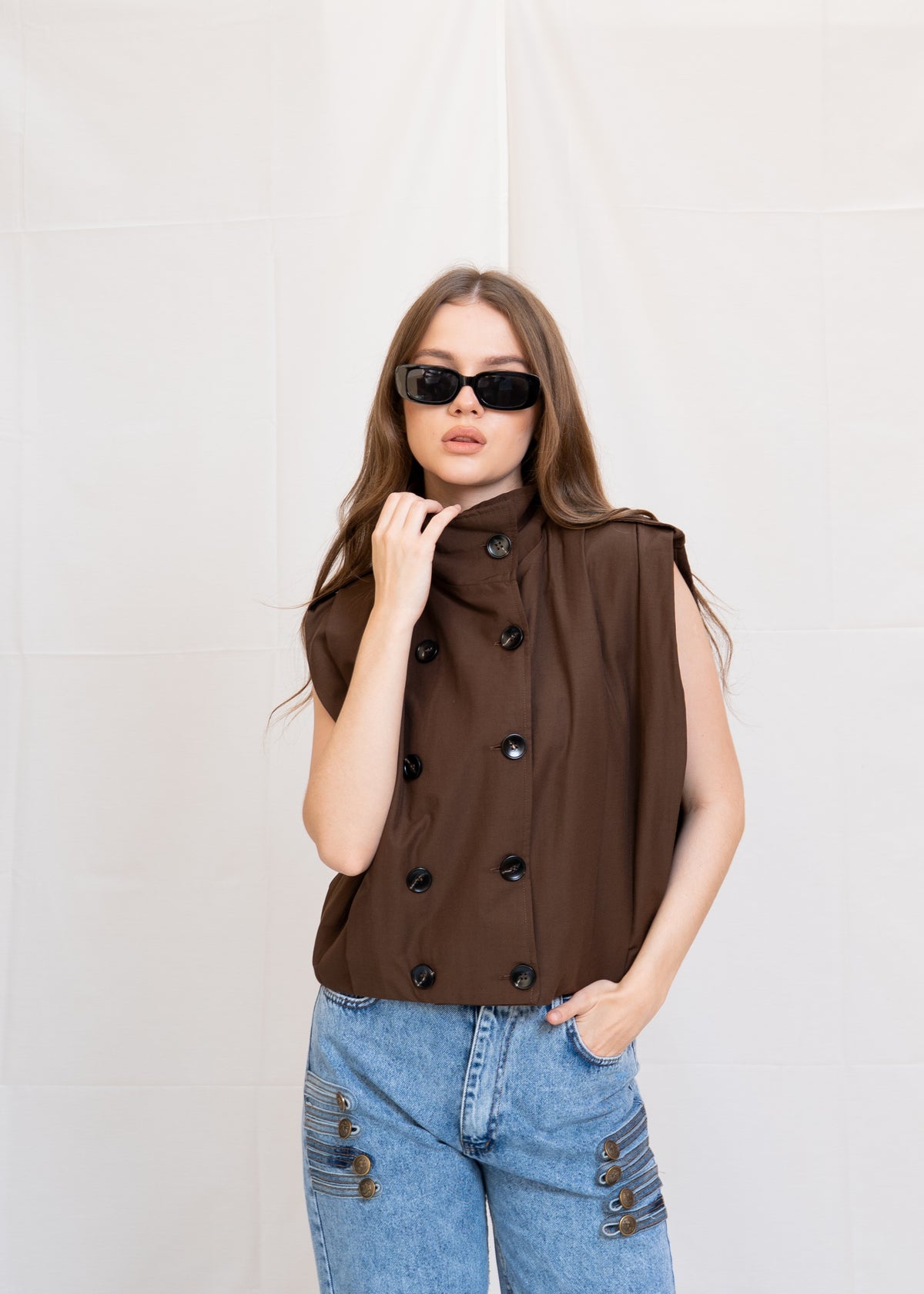Pleated Waistcoat