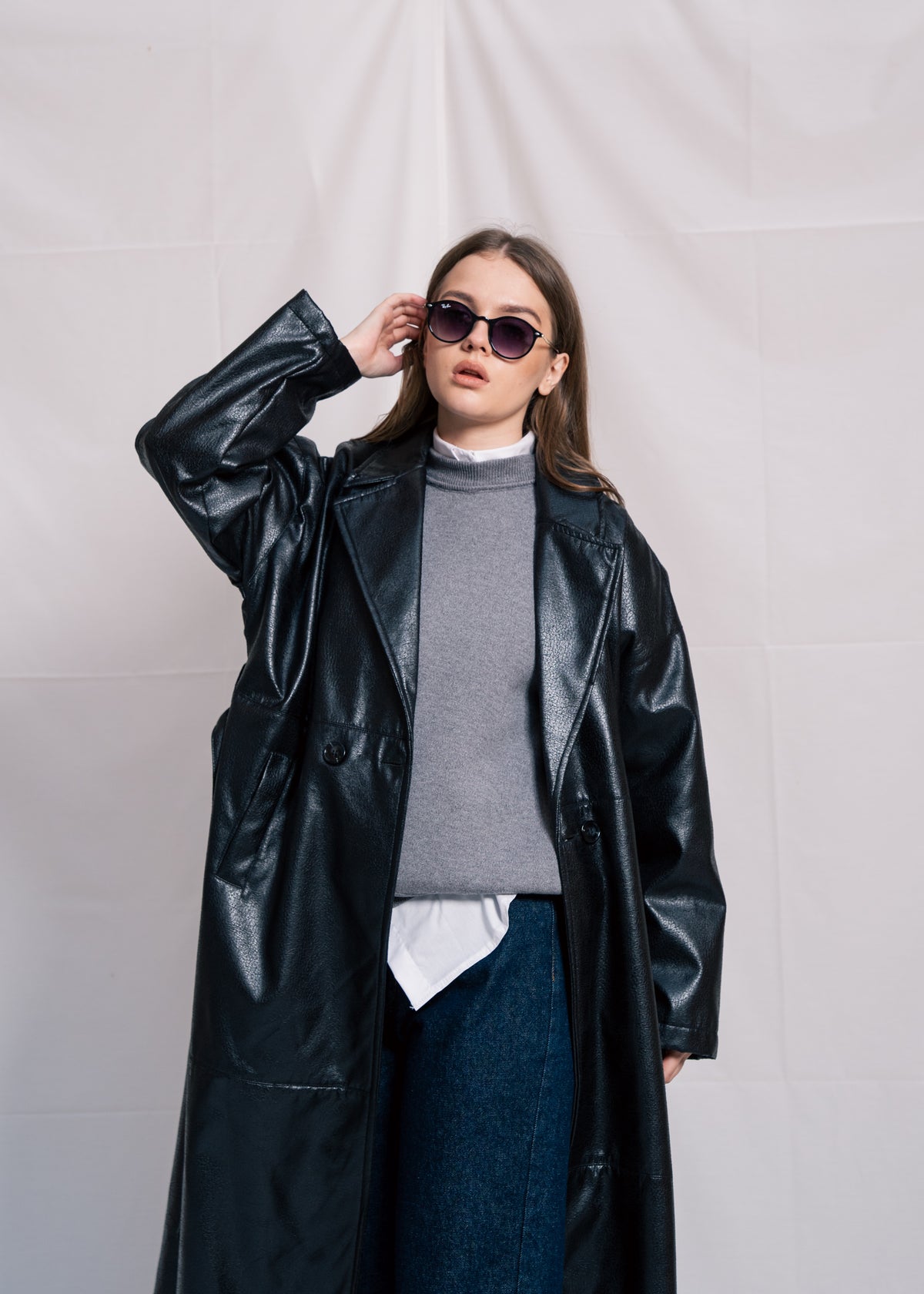 Long Leather Coat