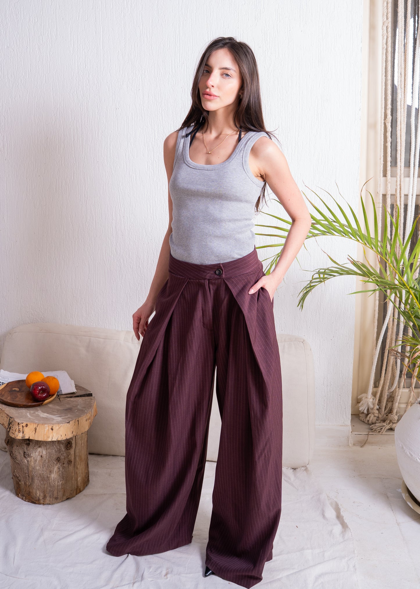 ribbed sleeveless top