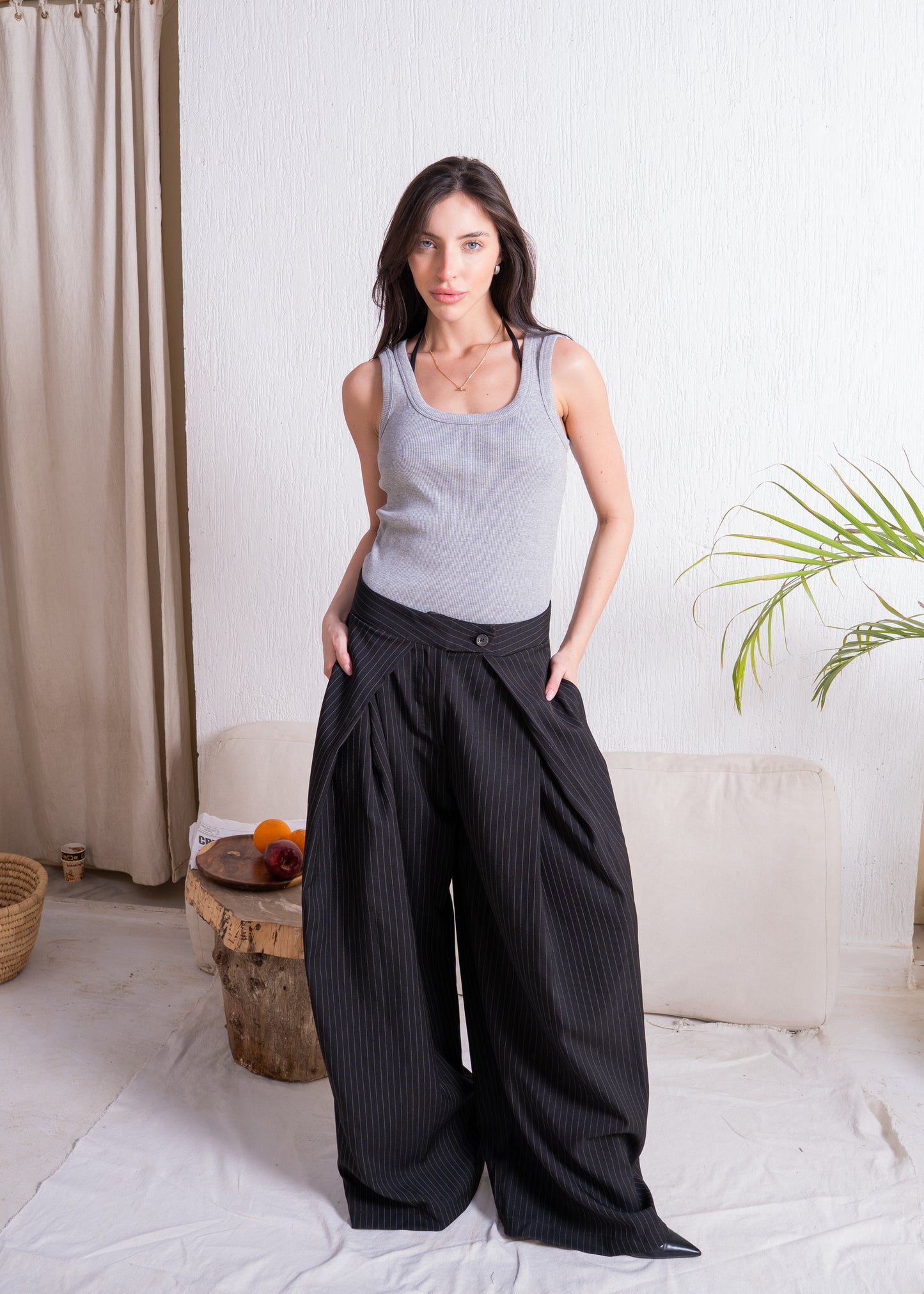 ribbed sleeveless top