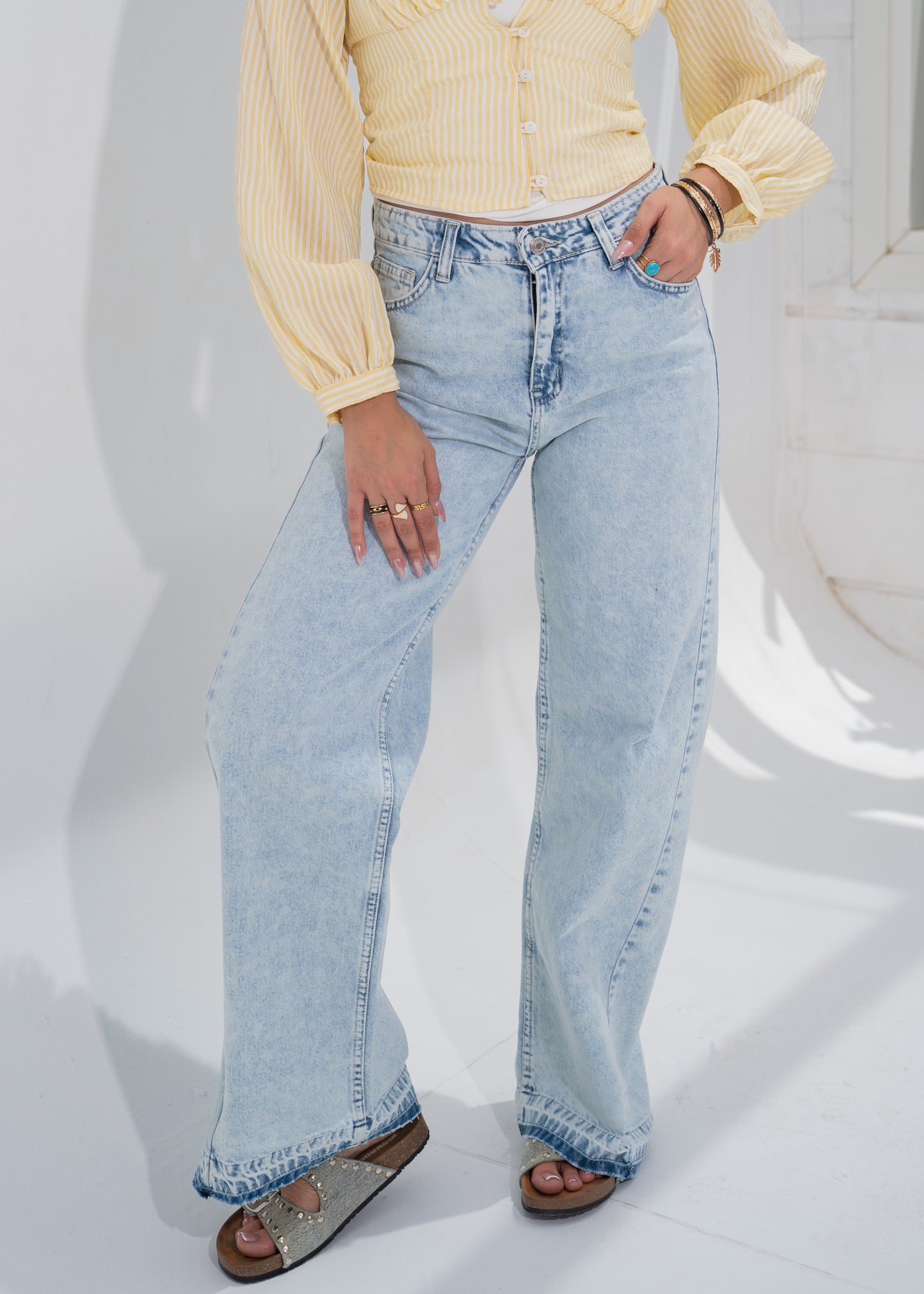 striped corset blouse