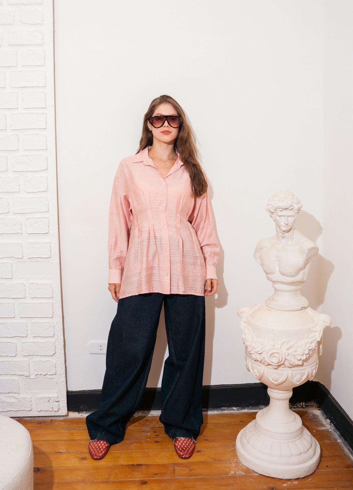 pleated shirt