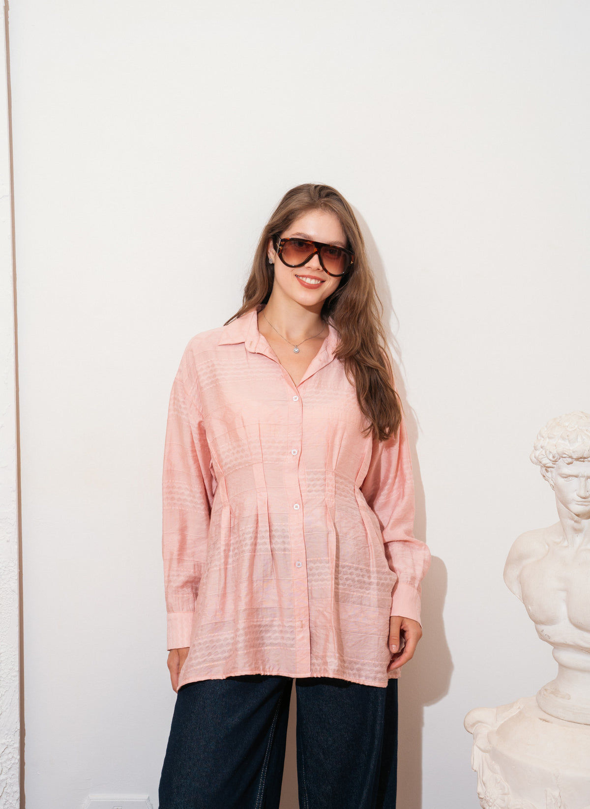 pleated shirt