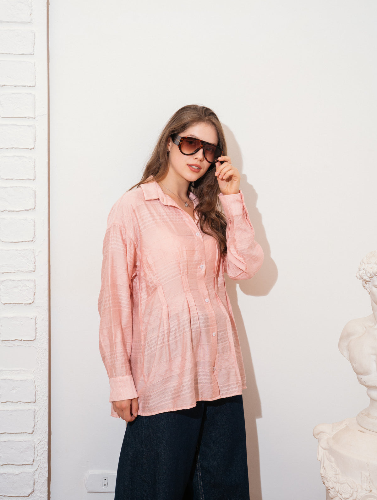 pleated shirt
