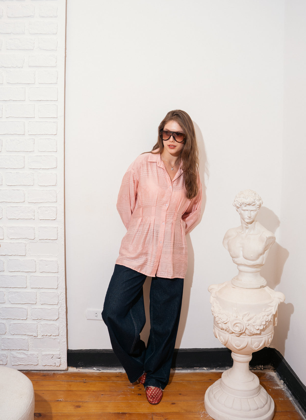 pleated shirt
