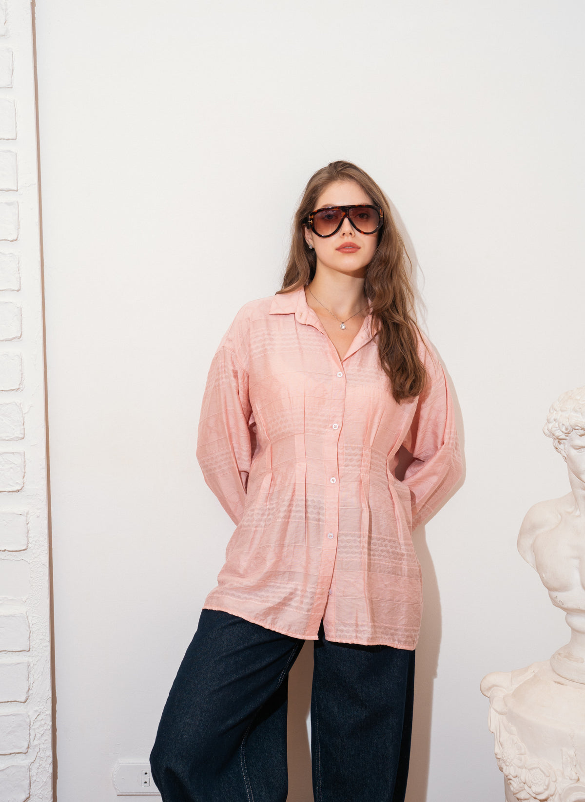 pleated shirt