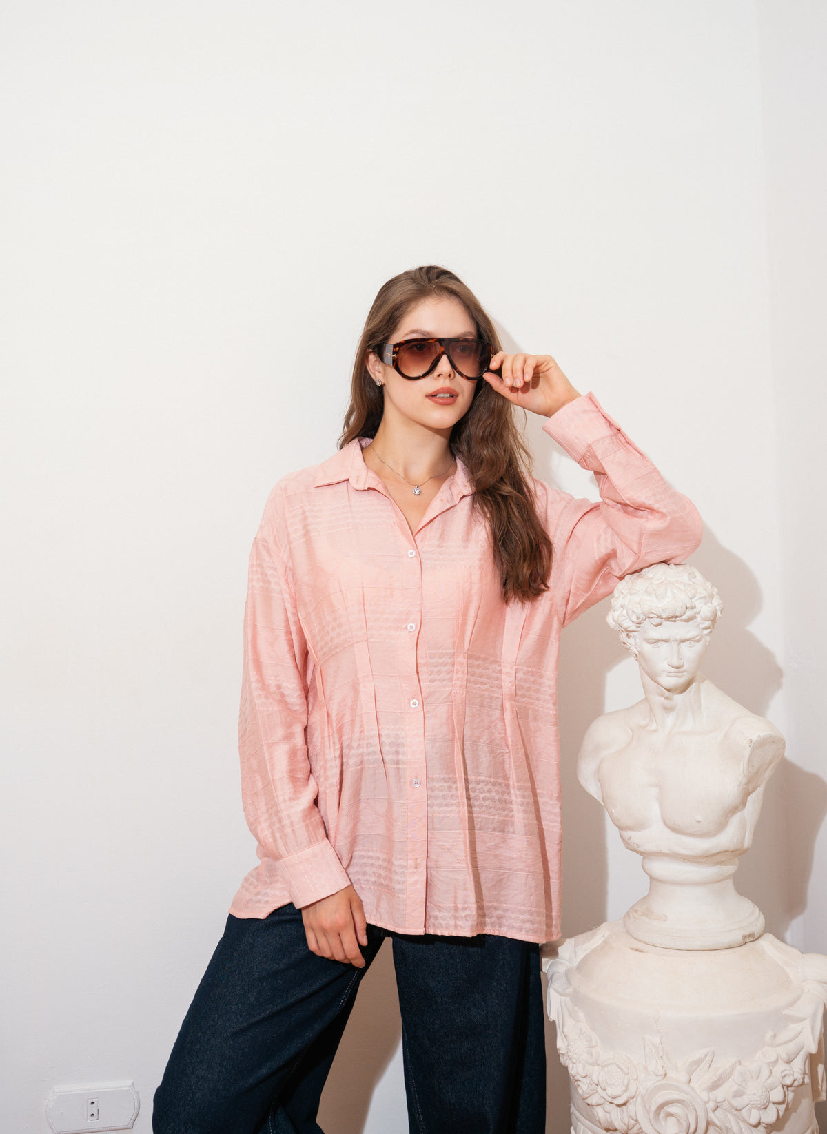 pleated shirt