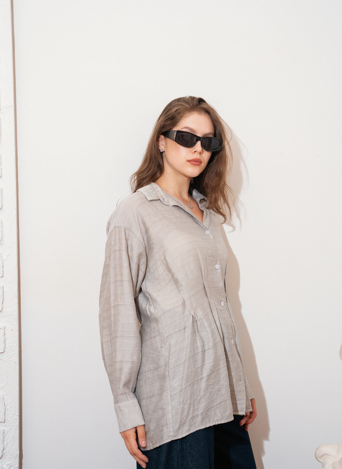 pleated shirt