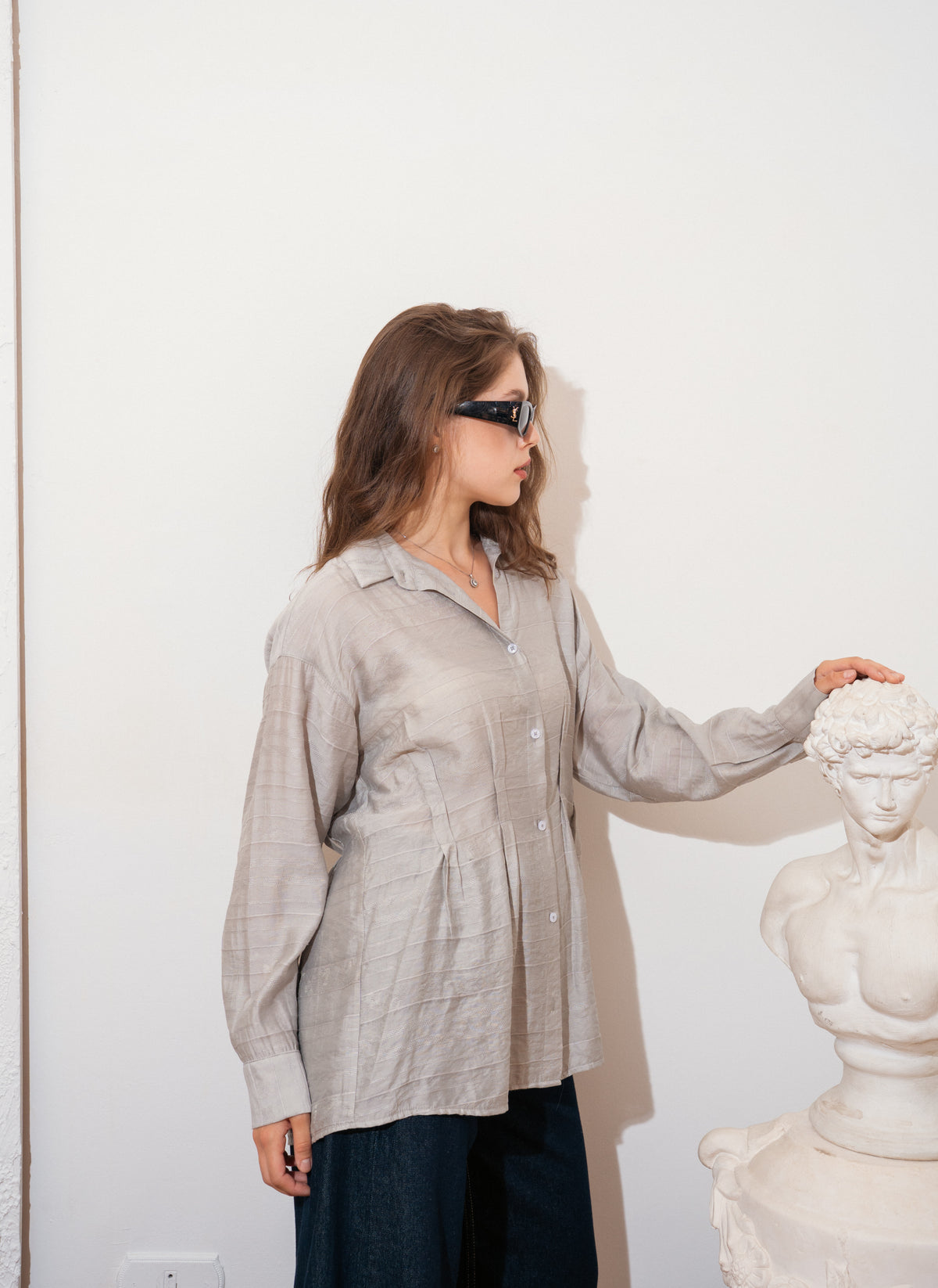 pleated shirt