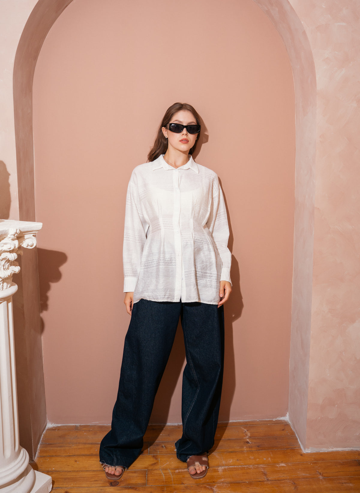 pleated shirt