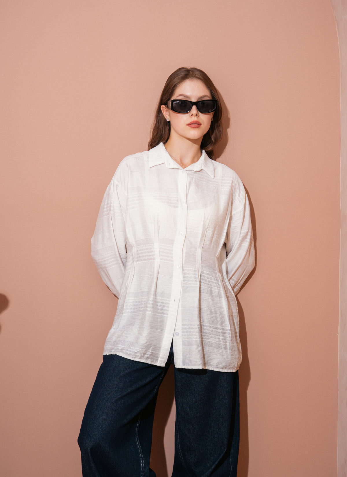 pleated shirt