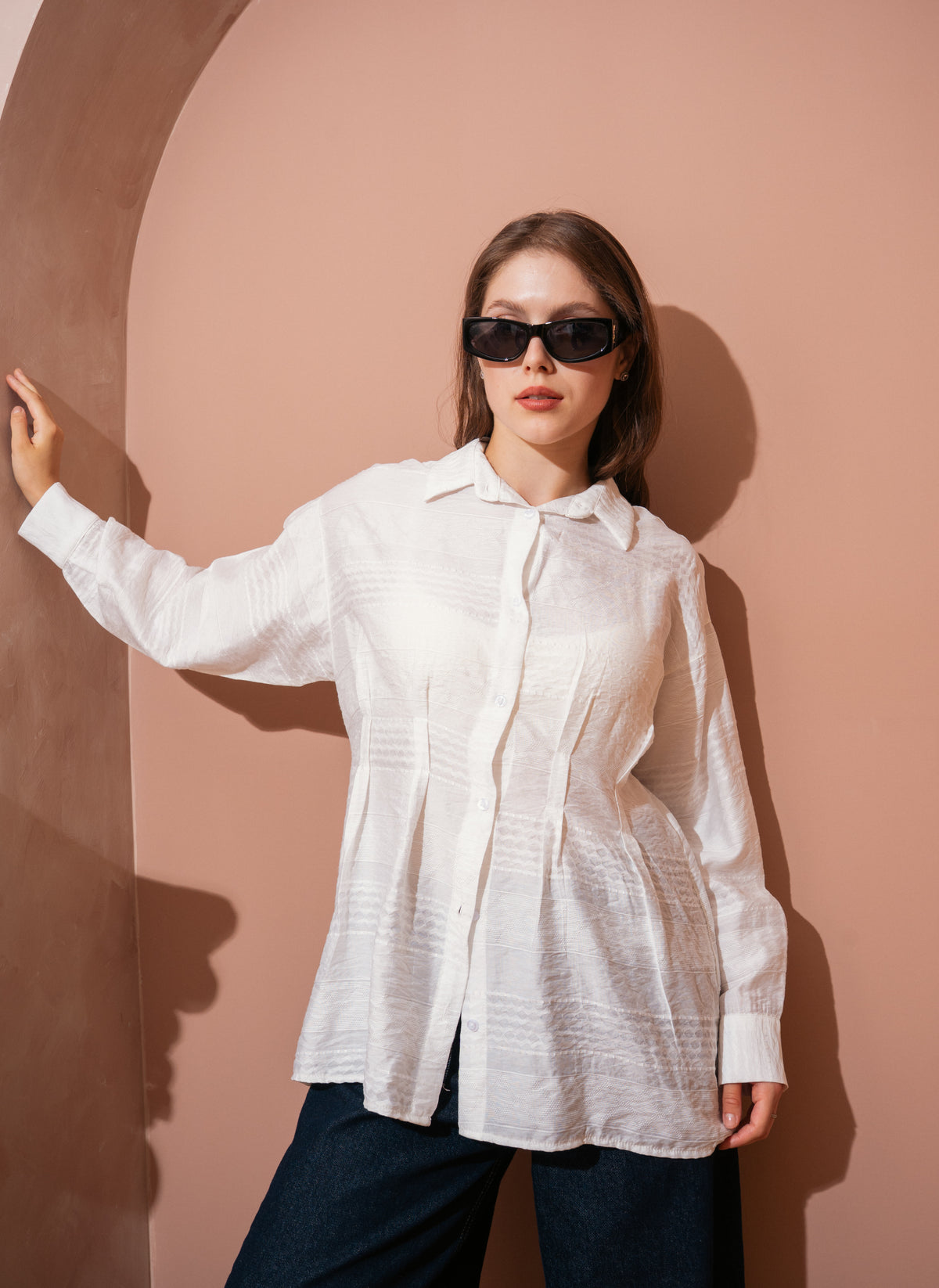 pleated shirt
