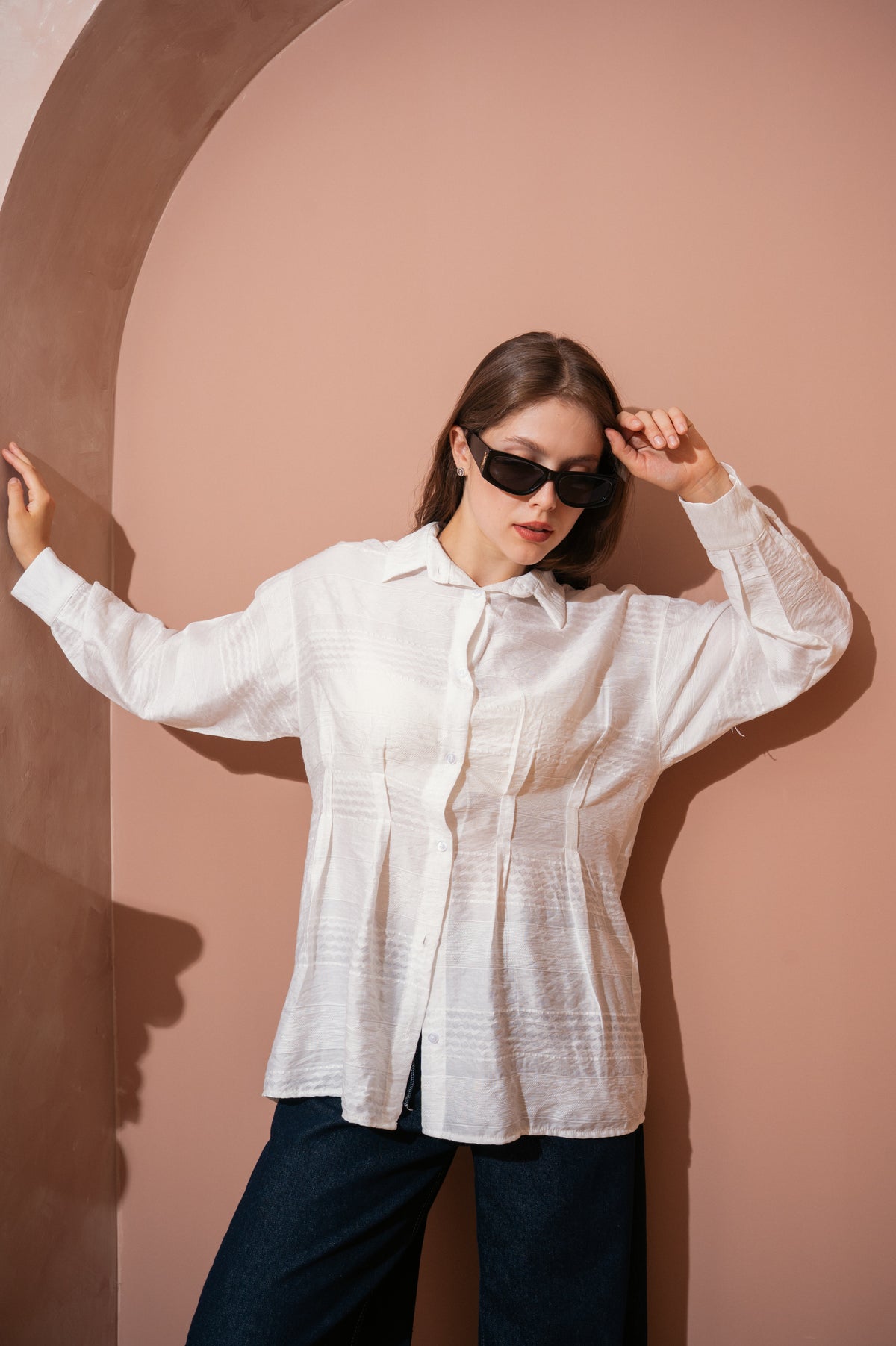 pleated shirt