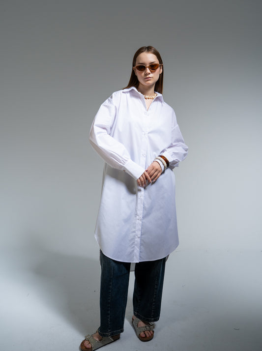 oversized button-up shirt