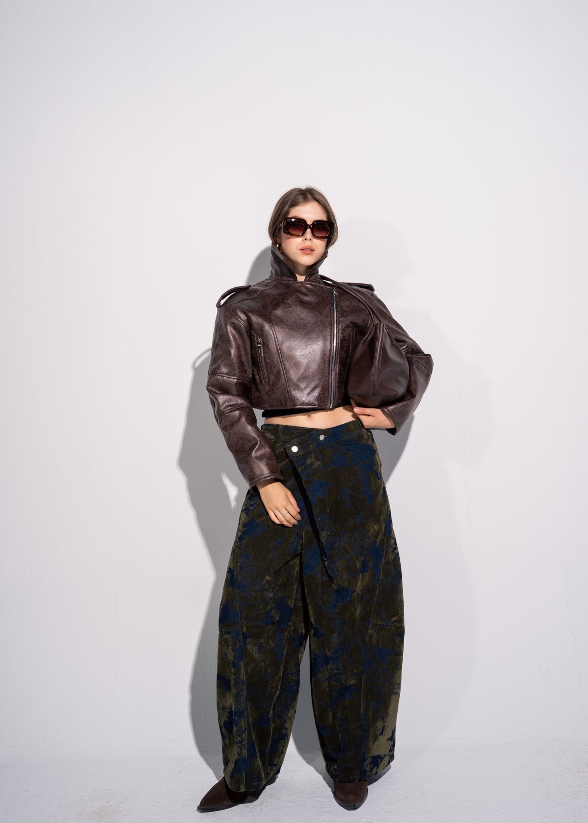 Cropped Biker Jacket
