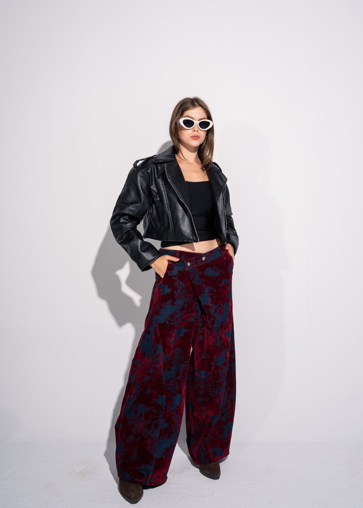 Cropped Biker Jacket