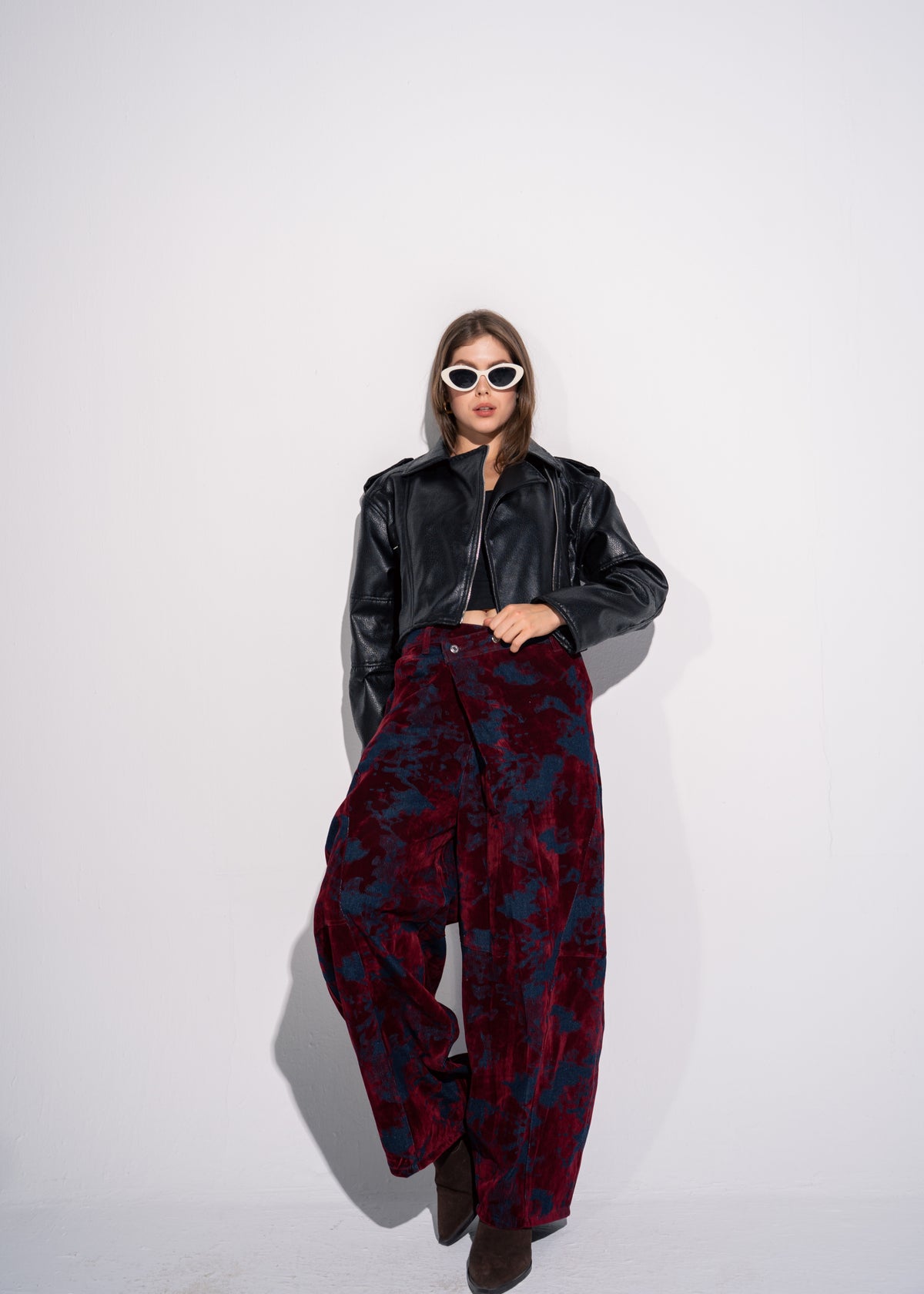 Cropped Biker Jacket