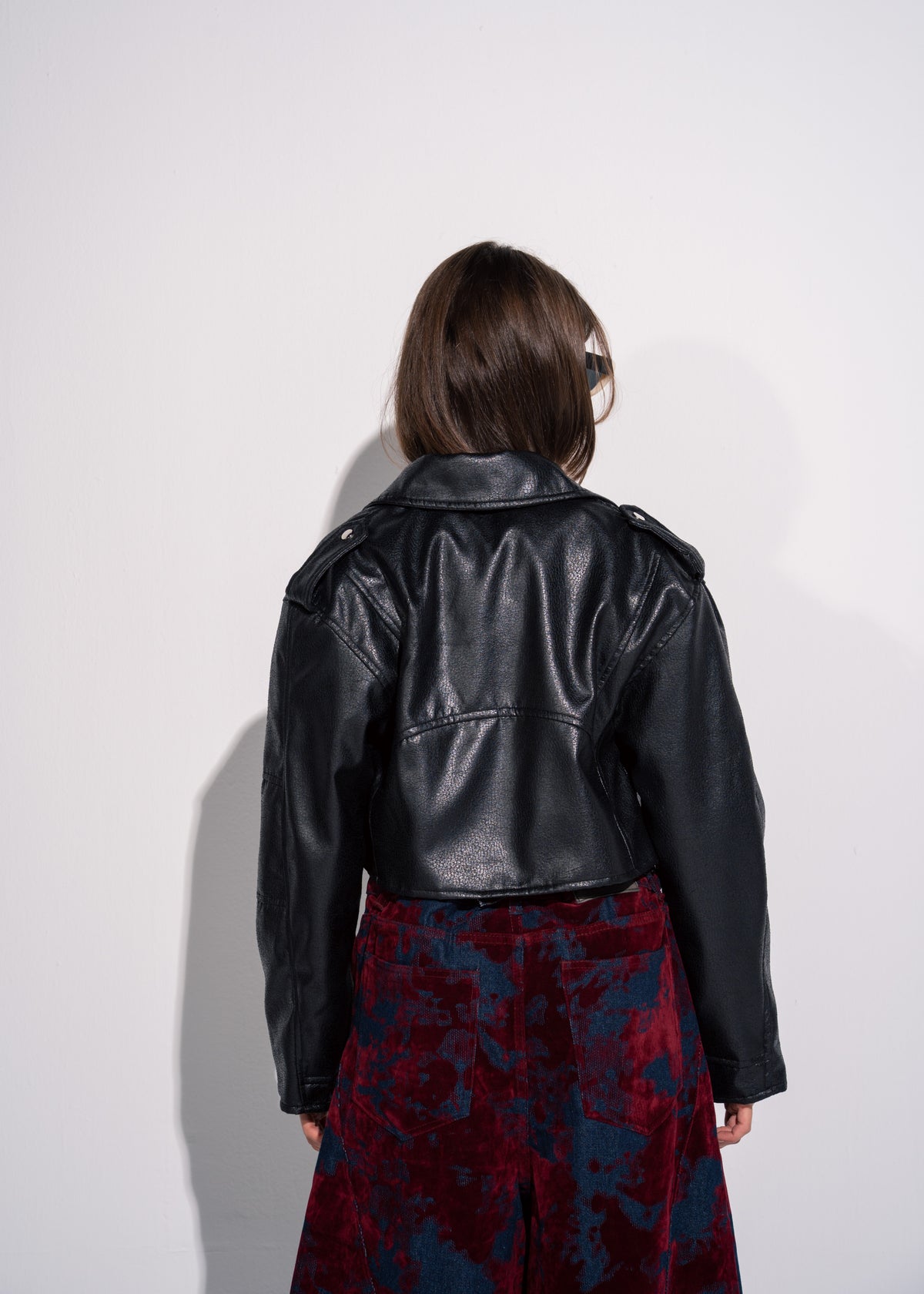 Cropped Biker Jacket