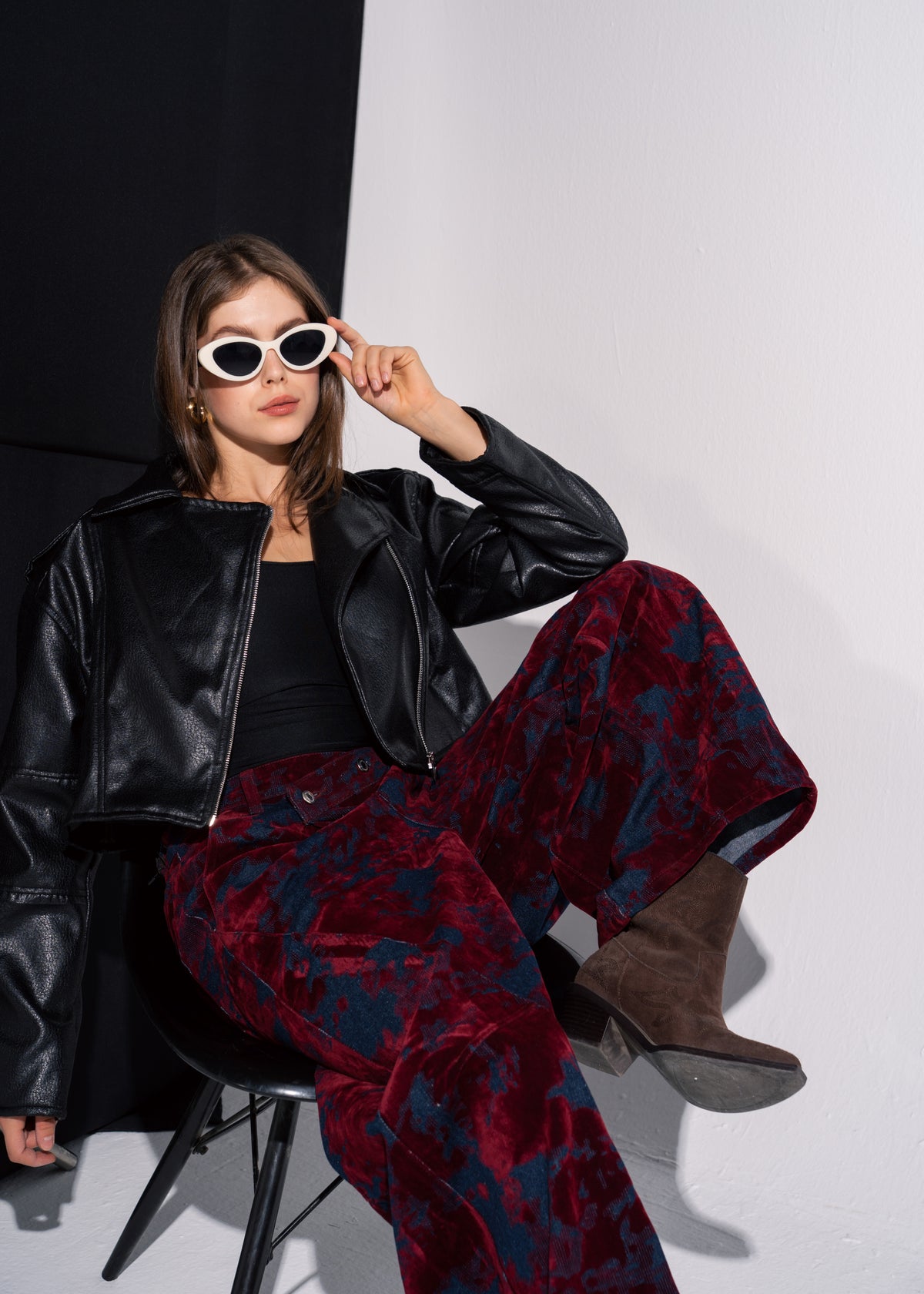 Cropped Biker Jacket