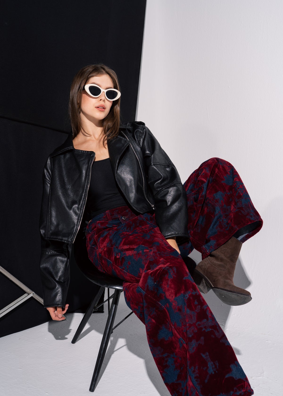 Cropped Biker Jacket