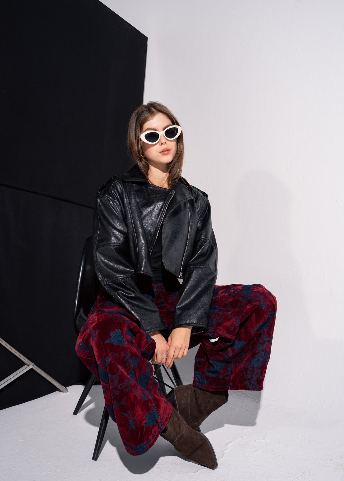 Cropped Biker Jacket