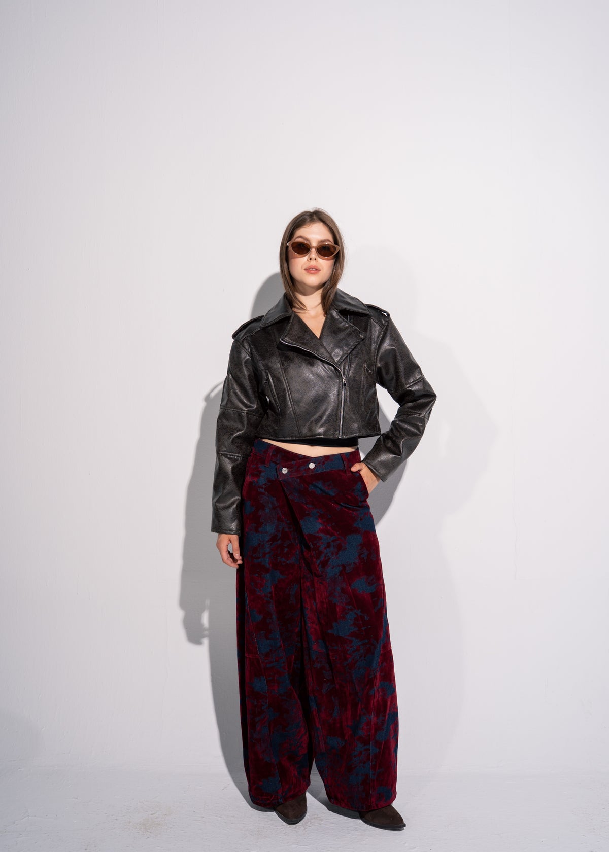 Cropped Biker Jacket