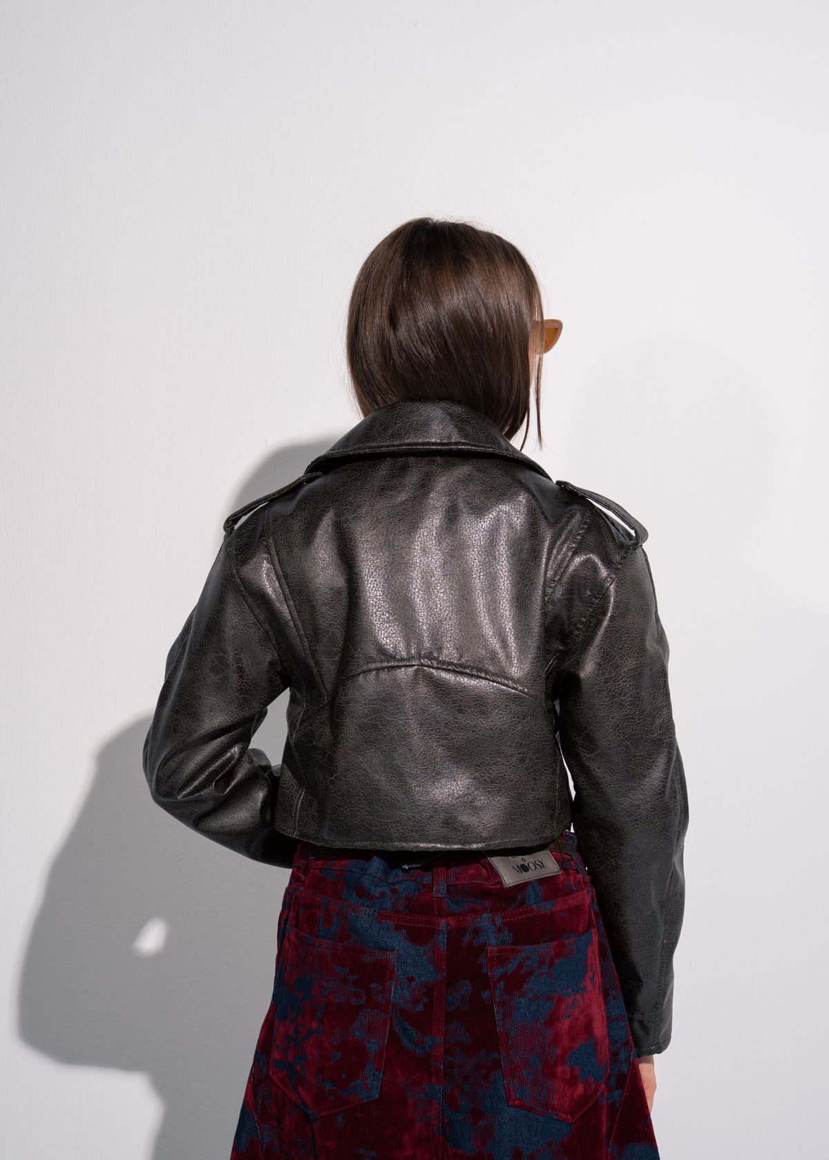 Cropped Biker Jacket