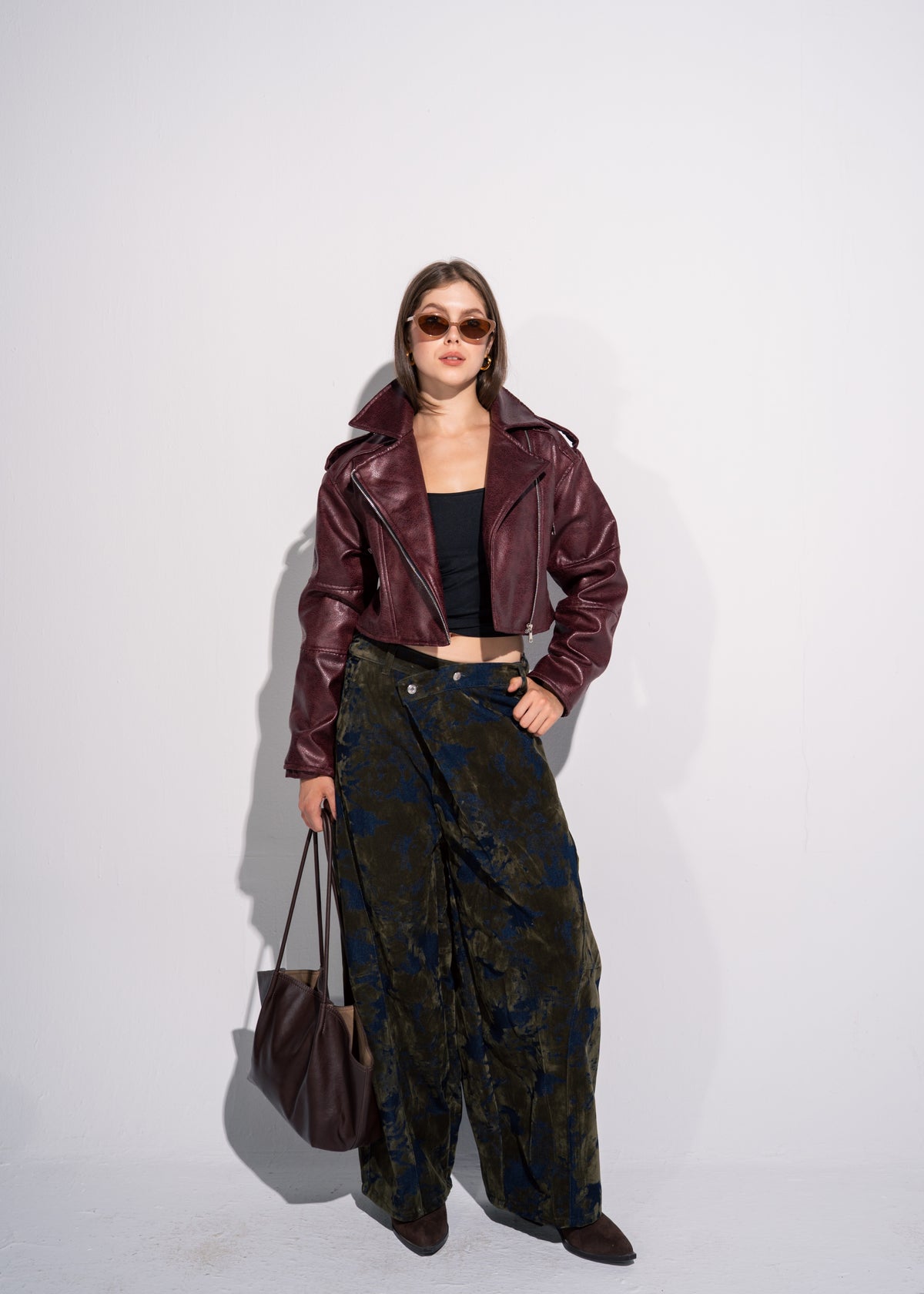 Cropped Biker Jacket