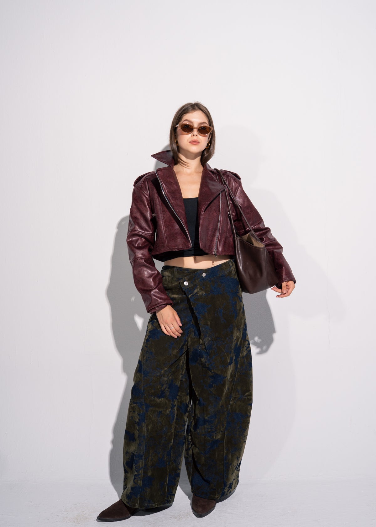 Cropped Biker Jacket