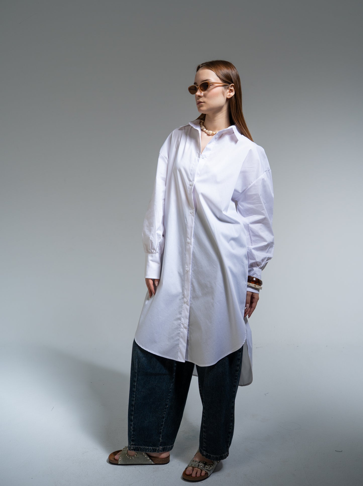 oversized button-up shirt
