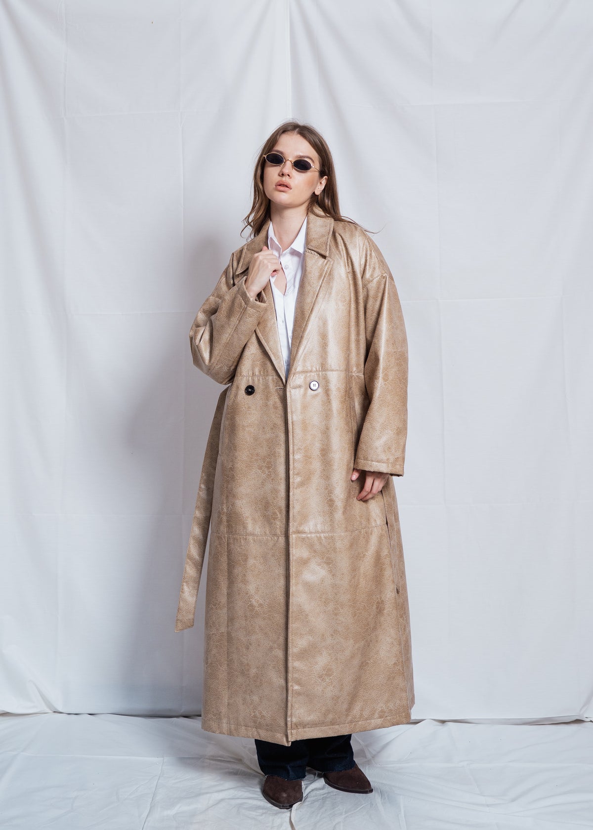 Long Leather Coat