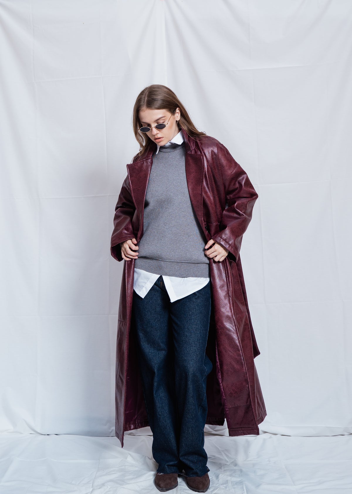 Long Leather Coat