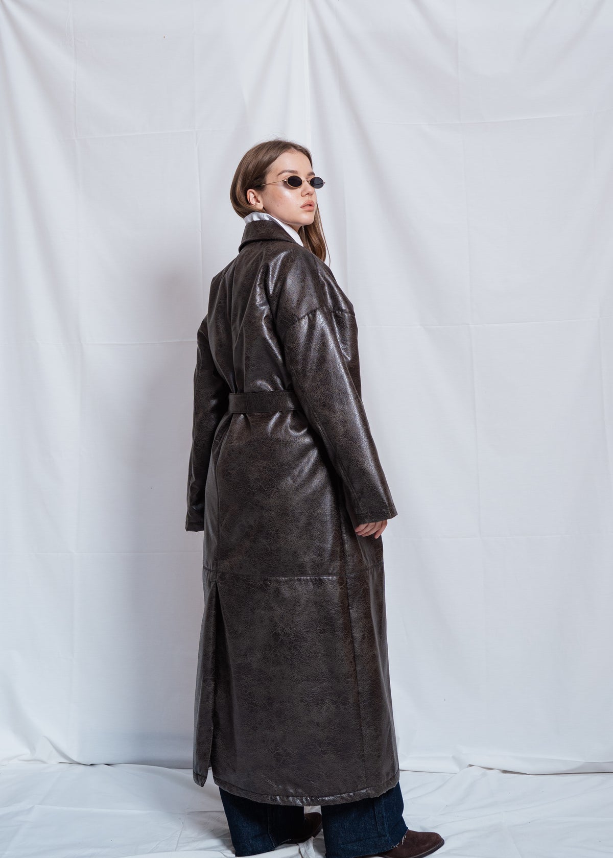Long Leather Coat