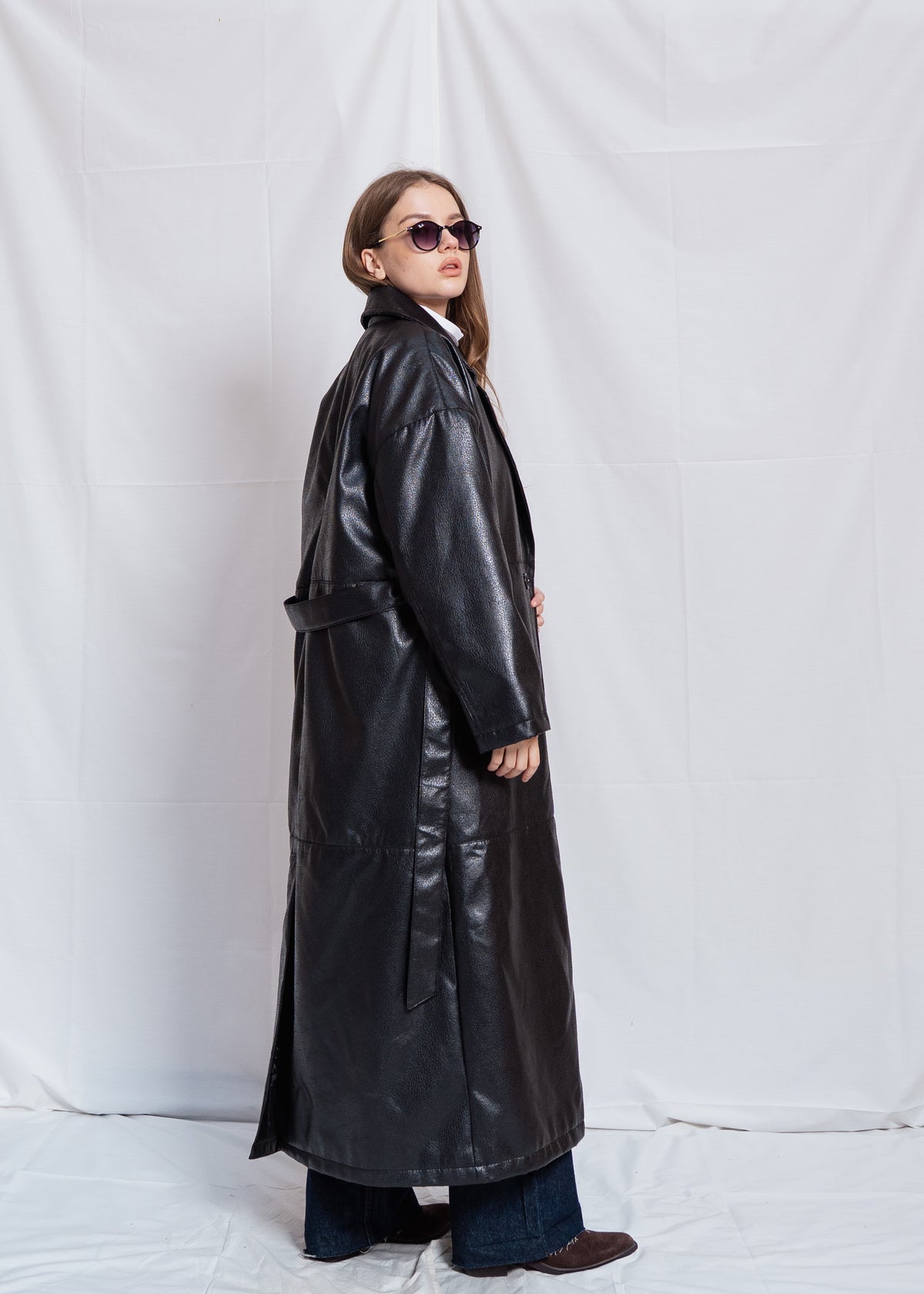 Long Leather Coat