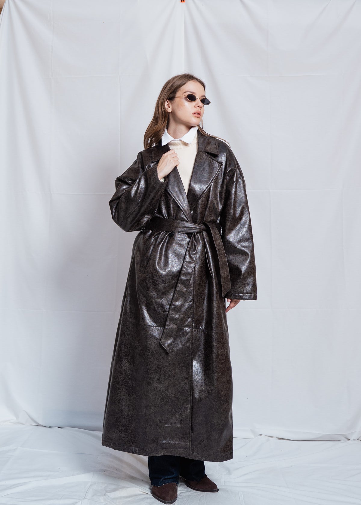Long Leather Coat
