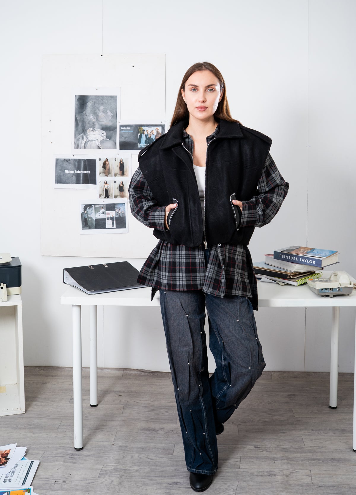 Puffy Waistcoat With Fringed Details